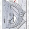 Maped - Kit Géométrie 4 en 1 - Règle 30 cm + Équerre Scolaire 60°/21 cm + Équerre Scolaire 45°/21 cm + Rapporteur 180° / 12 cm – Image 2