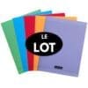 Protèges cahier 24 x 32 rouge, bleu, vert, violet, orange – Image 3
